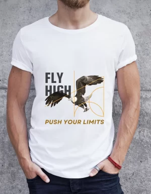 Push your limits – 100% cotton printed unisex T-shirt